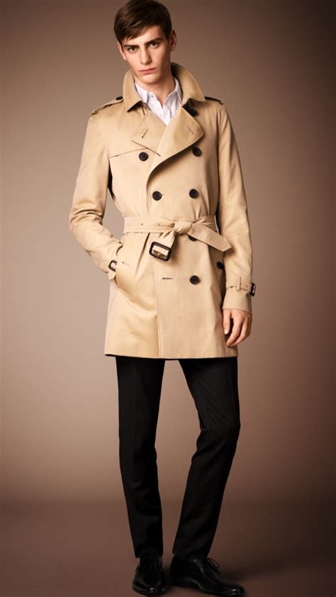 burberry trench look man|burberry men's overcoat.